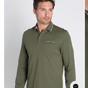 JACHS New York Olive Polo Shirt for Men